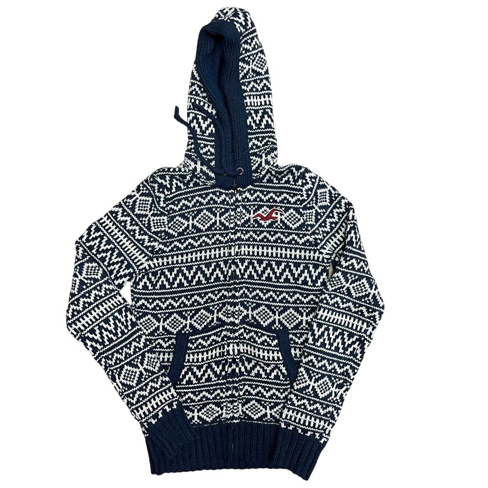 Hollister Co. Hooded‎ Zip Up Sweater Jacket Size  Medium